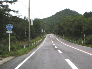国道289号線